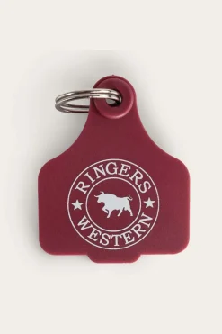 New Ringers Western Cattle Tags - Burgundy