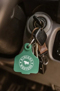 Discount Ringers Western Cattle Tags - Cactus Green
