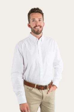Best Ringers Western Centenary Mens Semi Fitted Dress Shirt - White