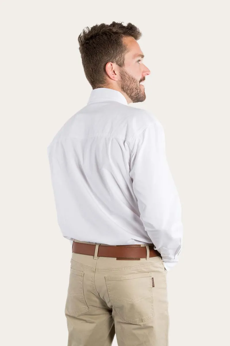 Best Ringers Western Centenary Mens Semi Fitted Dress Shirt - White