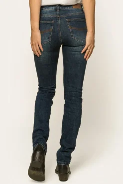 Ringers Western Clermont Womens Low-Rise Jeans - Classic Blue