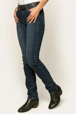 Ringers Western Clermont Womens Low-Rise Jeans - Classic Blue