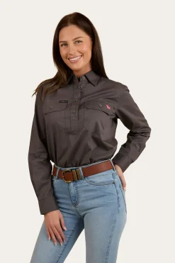 Ringers Western Condora Womens Half Button Work Shirt - Magnum
