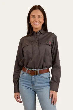 Ringers Western Condora Womens Half Button Work Shirt - Magnum