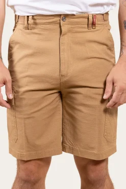 Ringers Western Coober Pedy Mens Ripstop Work Short - Tawny Brown