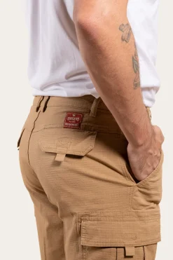 Ringers Western Coober Pedy Mens Ripstop Work Short - Tawny Brown