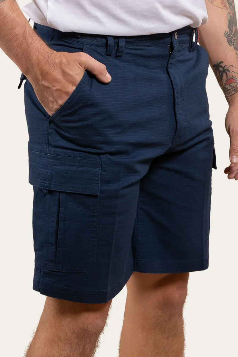 Sale Ringers Western Coober Pedy Mens Ripstop Work Short - Dark Navy