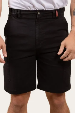 Outlet Ringers Western Coober Pedy Mens Ripstop Work Short - Black