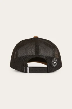 Clearance Ringers Western Country Club 7 Panel Cap - Black / Camo