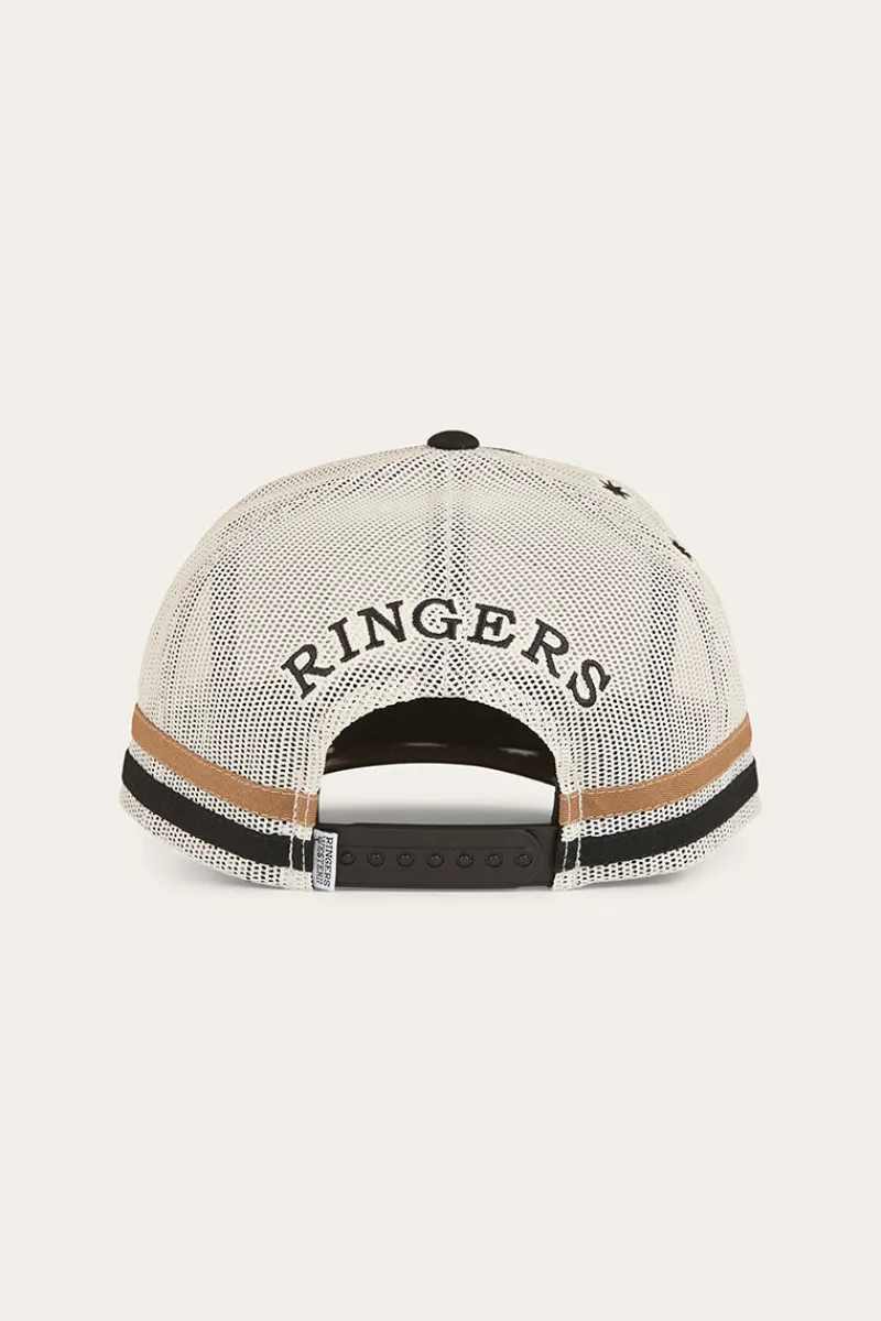 Ringers Western Country Club Deep Fit Trucker Cap - Black