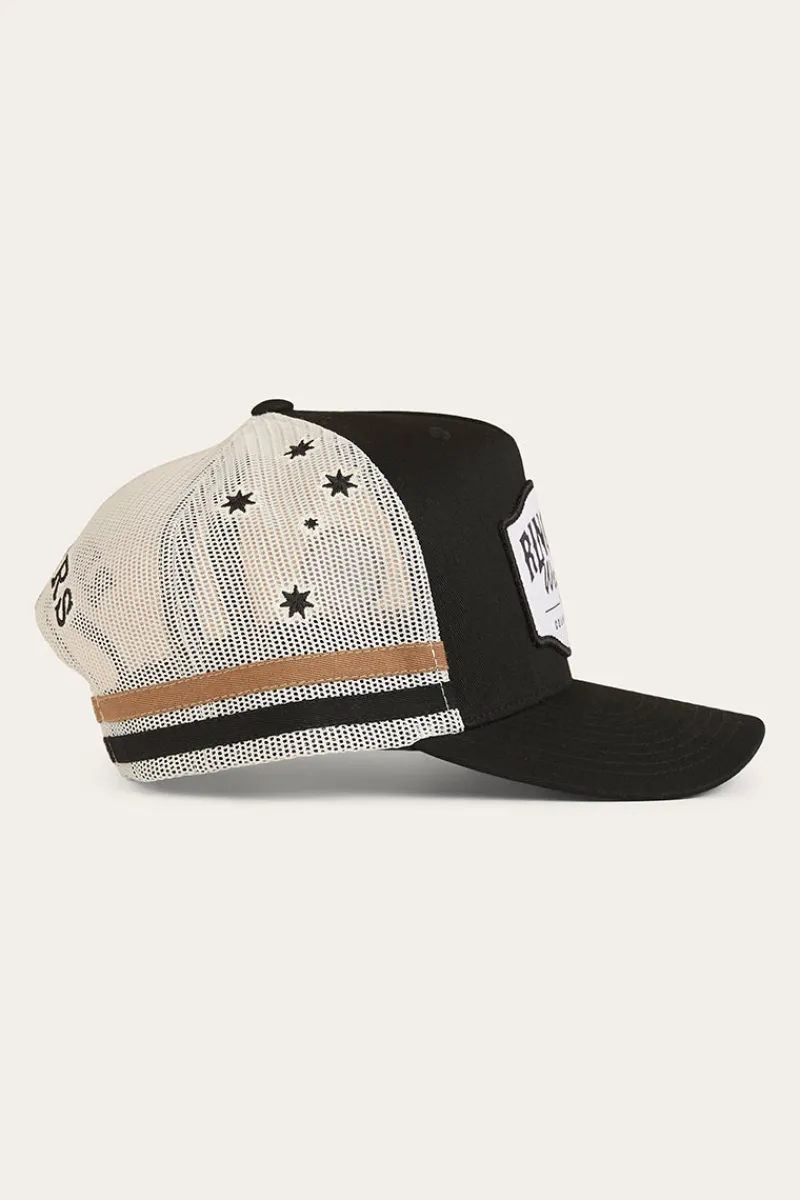 Ringers Western Country Club Deep Fit Trucker Cap - Black