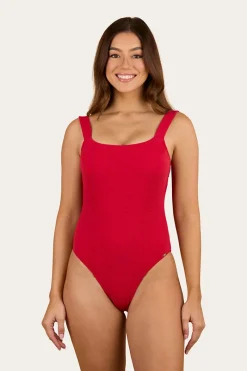 Online Ringers Western Country Sunset Textured One Piece - Red