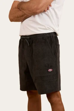 Best Ringers Western Countryside Mens Corduroy Walk Short - Charcoal