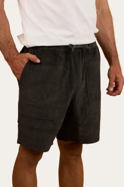 Best Ringers Western Countryside Mens Corduroy Walk Short - Charcoal