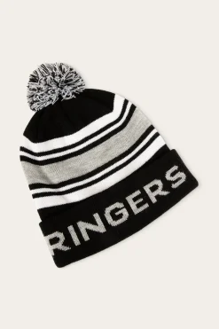 Online Ringers Western Cradle Mountain Beanie - Black/White/Grey