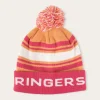 Hot Ringers Western Cradle Mountain Beanie - Pink/Multi