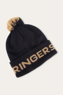 Hot Ringers Western Crescent Kids Beanie - Navy
