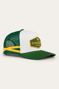 Sale Ringers Western Cunningham Trucker Cap - Lake Green