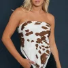 Online Ringers Western Daisy Scarf - White/Tan