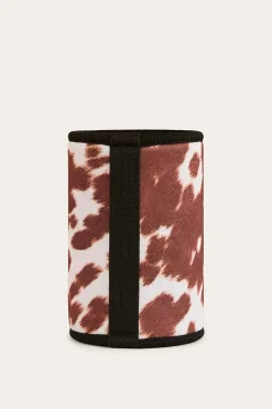 Outlet Ringers Western Daisy Stubby Cooler - White / Tan