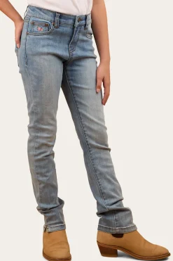 Online Ringers Western Daphne Kids Bootleg Jean - Light Blue