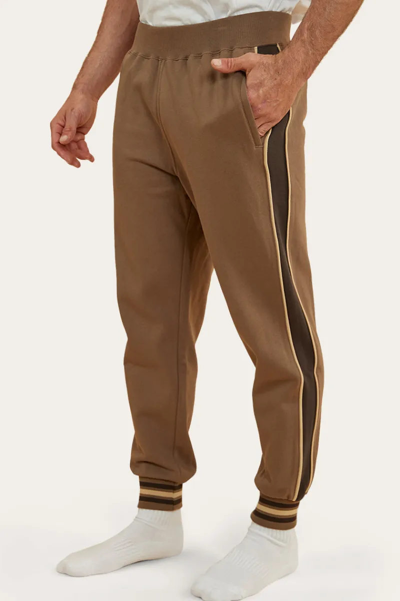 Hot Ringers Western Davis Mens Trackpant - Mushroom/Charcoal