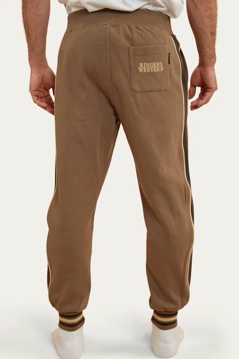 Hot Ringers Western Davis Mens Trackpant - Mushroom/Charcoal