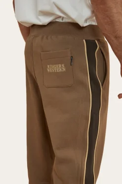 Hot Ringers Western Davis Mens Trackpant - Mushroom/Charcoal