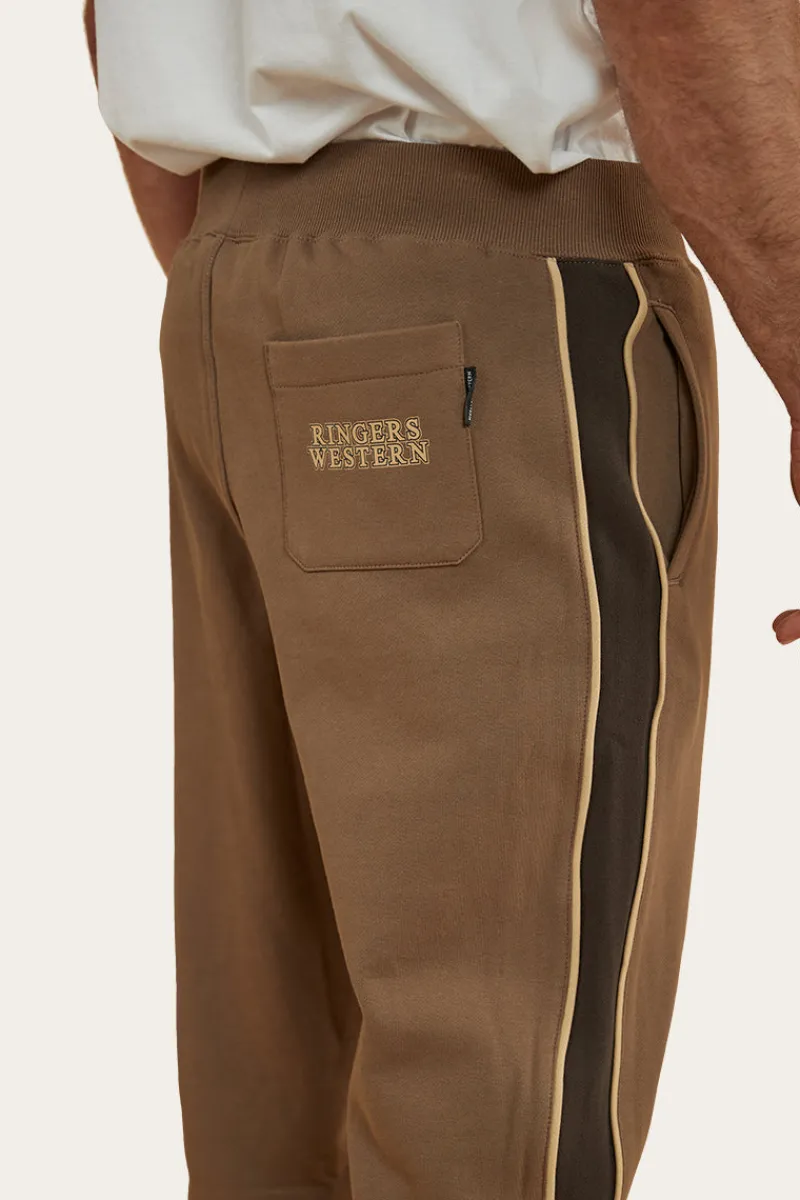 Hot Ringers Western Davis Mens Trackpant - Mushroom/Charcoal