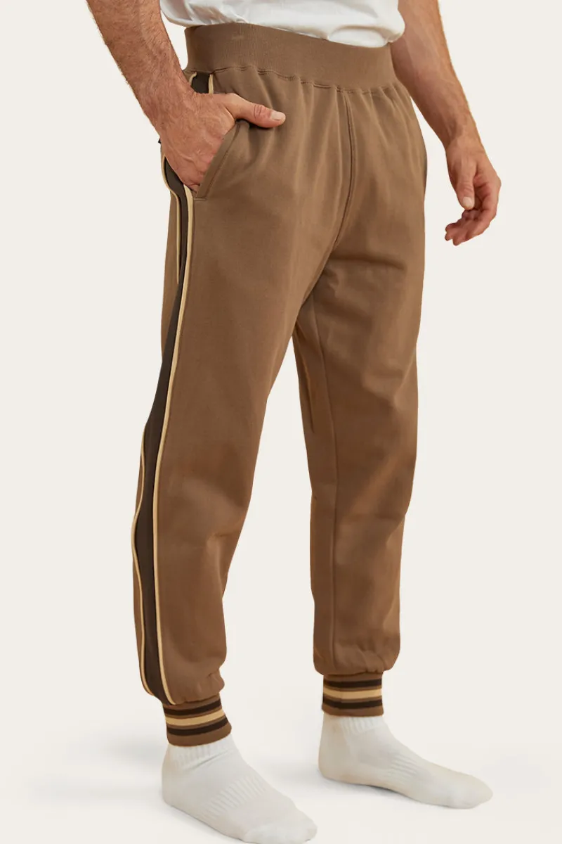 Hot Ringers Western Davis Mens Trackpant - Mushroom/Charcoal