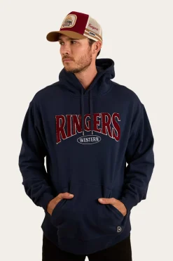 Clearance Ringers Western Daylesford Mens Australia Cotton Fleece - Navy / White