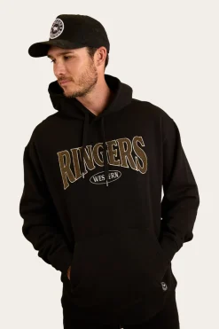 New Ringers Western Daylesford Mens Australian Cotton Fleece - Black / Military Green