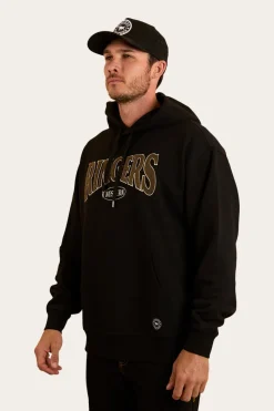 New Ringers Western Daylesford Mens Australian Cotton Fleece - Black / Military Green