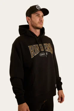 New Ringers Western Daylesford Mens Australian Cotton Fleece - Black / Military Green