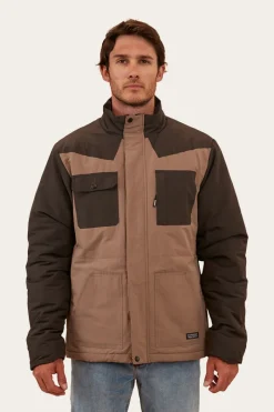 Outlet Ringers Western Dixon Mens Puffer Jacket - Mushroom