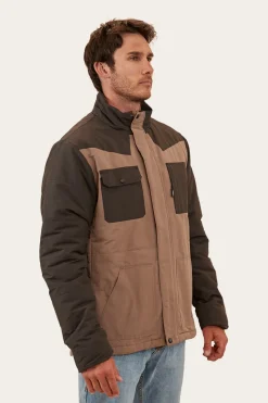 Outlet Ringers Western Dixon Mens Puffer Jacket - Mushroom