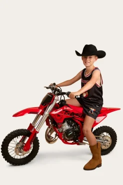 Online Ringers Western Do no Harm Kids Footy Shorts - Black