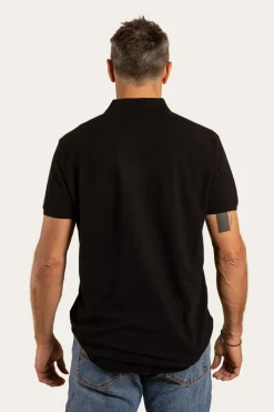 Sale Ringers Western Essential Mens Polo - Black