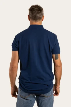 Online Ringers Western Essential Mens Polo - Navy
