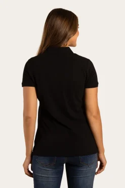 Ringers Western Essential Womens Polo - Black
