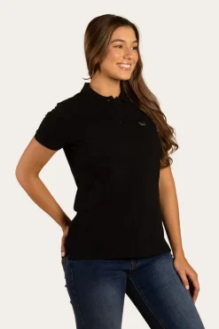 Ringers Western Essential Womens Polo - Black