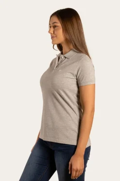 Ringers Western Essential Womens Polo - Grey Marle