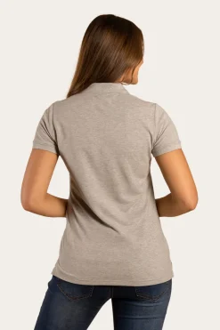 Ringers Western Essential Womens Polo - Grey Marle