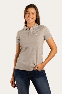 Ringers Western Essential Womens Polo - Grey Marle