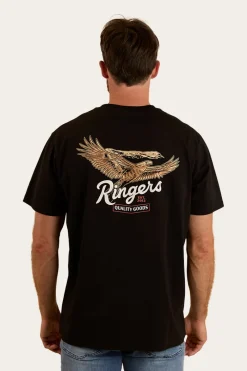 Best Ringers Western Eureka Mens Loose Fit T-Shirt - Black