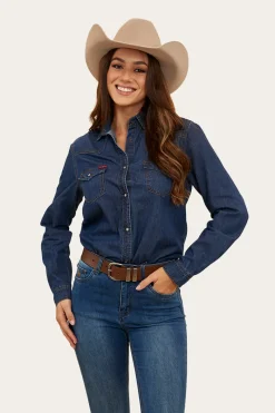Ringers Western Everleigh Womens Denim Shirt - Classic Blue