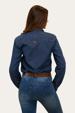Ringers Western Everleigh Womens Denim Shirt - Classic Blue