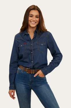 Ringers Western Everleigh Womens Denim Shirt - Classic Blue