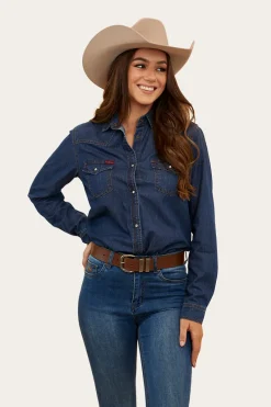 Ringers Western Everleigh Womens Denim Shirt - Classic Blue