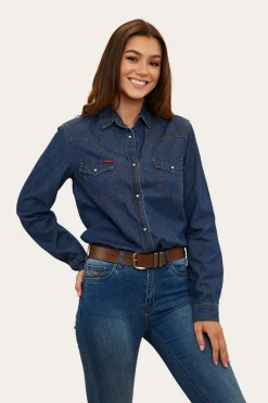 Ringers Western Everleigh Womens Denim Shirt - Classic Blue